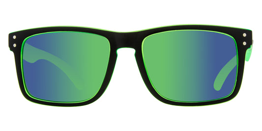 Goblin - Polarized Iridium Matt Black / Green Frame Sunglasses