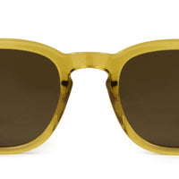 Havana - Polarized Gloss Clear Honey Frame Sunglasses