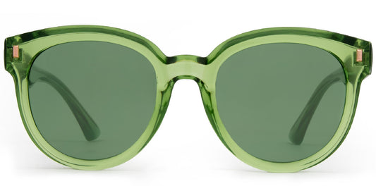 Harpo - Crystal Willow Green Frame Sunglasses