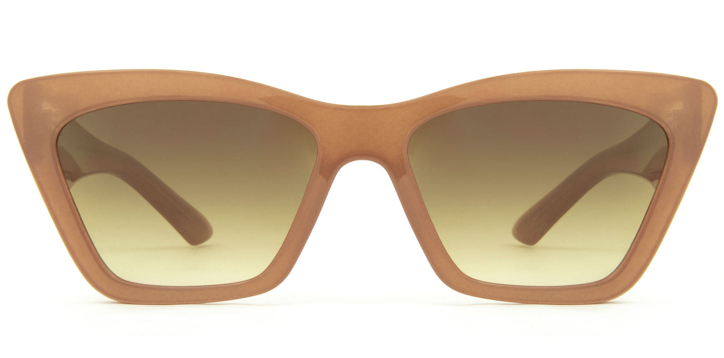 Tahoe - Gloss Translucent Nude Gradient Brown Lens