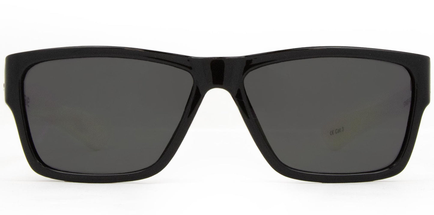 Stinger - Gloss Black / White Frame Sunglasses
