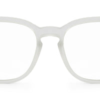Havana Jr - Blue Light Matt Translucent Clear Frame Glasses