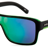 Anchor Beard - Green Iridium Gloss Black Frame Sunglasses